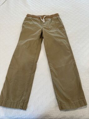 Lands' End Kids Khaki Drawstring Waist Pants
